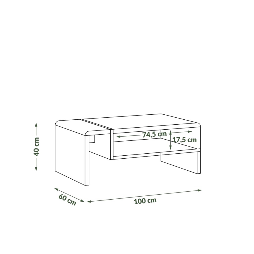 Sofabord FRED antracit/eg artisan