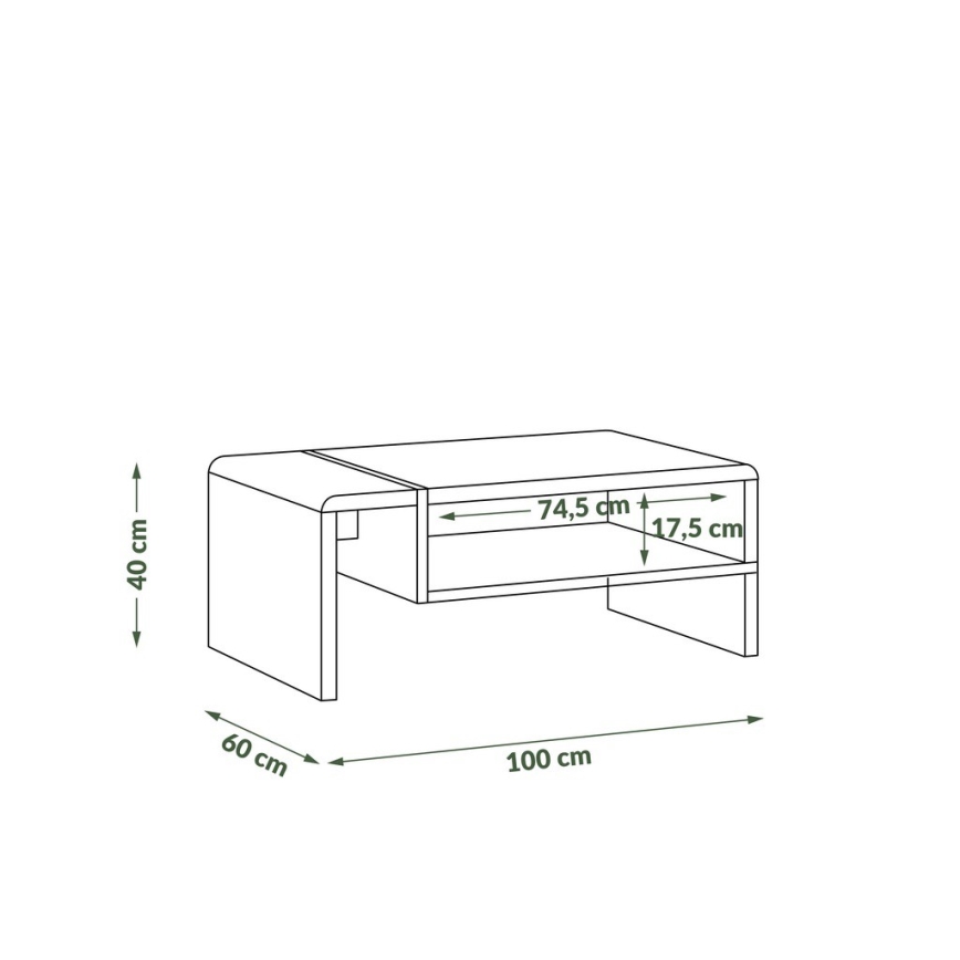 Konferencebord FRED hvid/grå