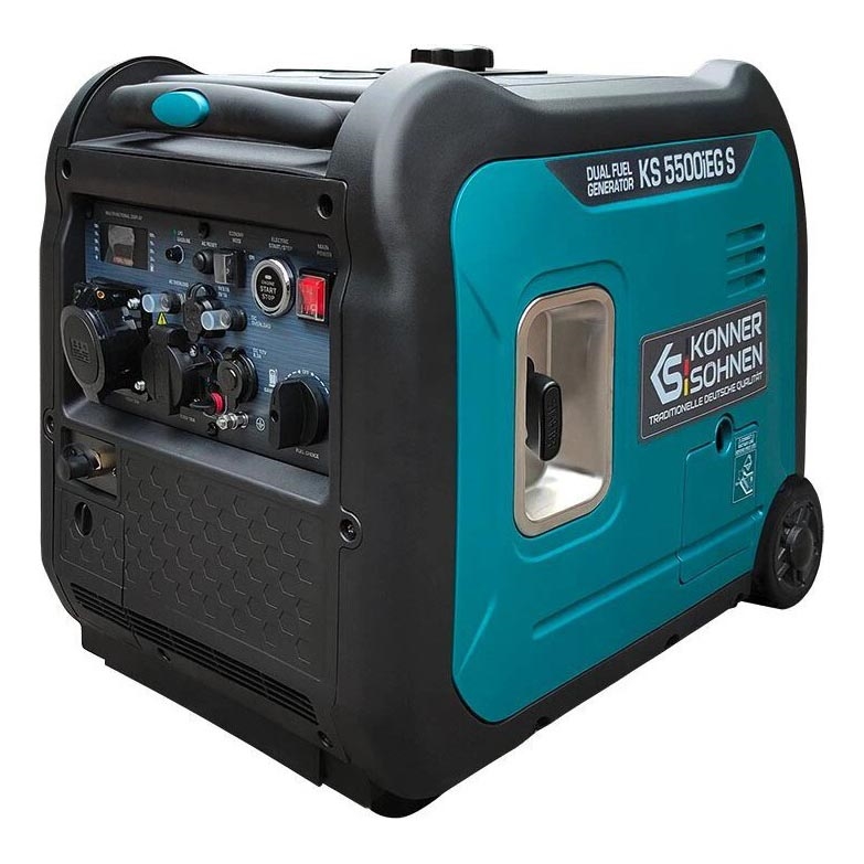 Könner & Söhnen 13046 - Gas- og benzindrevet invertergenerator KS 5500iEG S 5500W