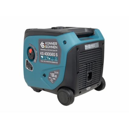 Könner & Söhnen 5106 - Gas- og benzindrevet invertergenerator KS 4000iEG S 4000W