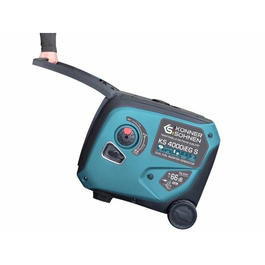 Könner & Söhnen 5106 - Gas- og benzindrevet invertergenerator KS 4000iEG S 4000W