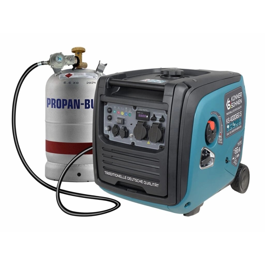 Könner & Söhnen 5106 - Gas- og benzindrevet invertergenerator KS 4000iEG S 4000W