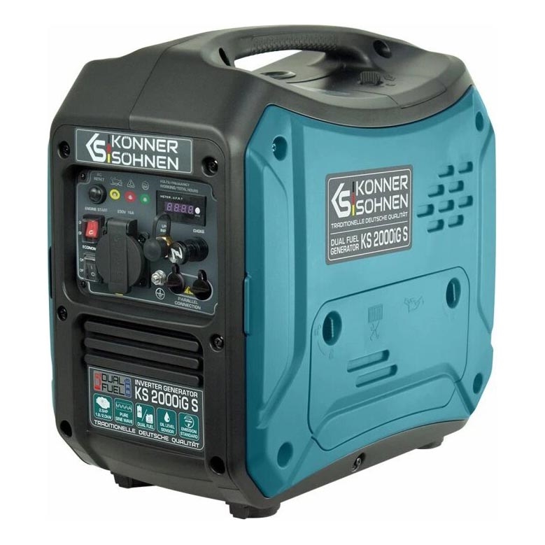Könner &; Söhnen KS7869 - Gas- og benzindrevet invertergenerator KS 2000iG S