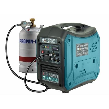 Könner &; Söhnen KS7869 - Gas- og benzindrevet invertergenerator KS 2000iG S