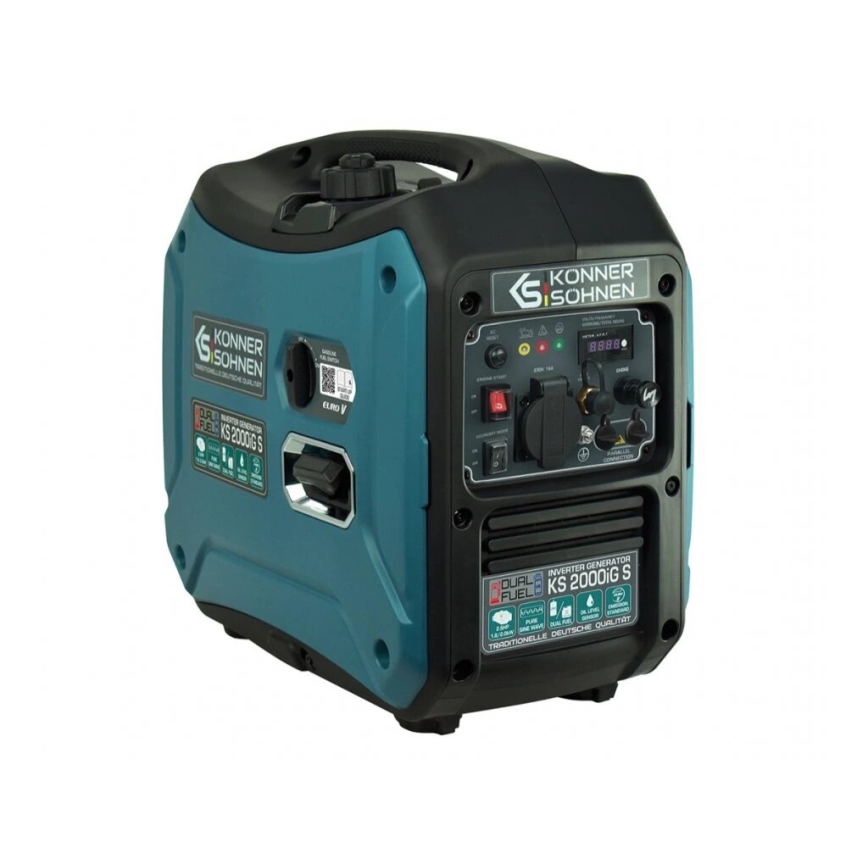 Könner &; Söhnen KS7869 - Gas- og benzindrevet invertergenerator KS 2000iG S