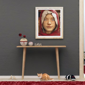 Konsolbord DESIDERO 74x100 cm brun