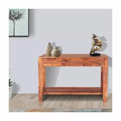 Konsolbord GANI 76x130 cm massivt træ/rosentræ
