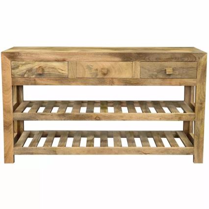Konsolbord HINA 76x130 cm massivt træ/mangotræ