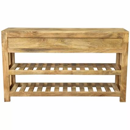 Konsolbord HINA 76x130 cm massivt træ/mangotræ