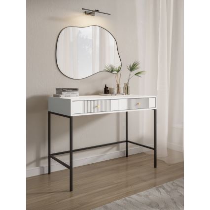 Konsolbord LUE 104x50 cm hvid/sort