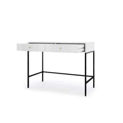 Konsolbord LUE 104x50 cm hvid/sort