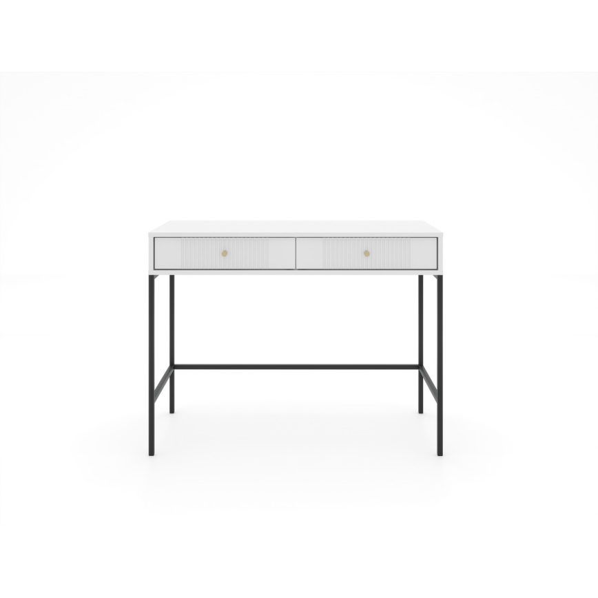 Konsolbord LUE 104x50 cm hvid/sort