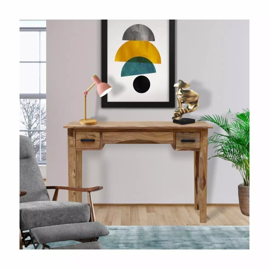 Konsolbord RAMI 76x110 cm massivt træ/rosentræ