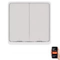 Kontakt 2 knapper GoSmart 1xCR2430 Tuya hvid