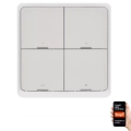 Kontakt 4 knapper GoSmart 1xCR2430 Tuya hvid