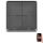 Kontakt 4 knapper GoSmart 1xCR2430 Tuya sort