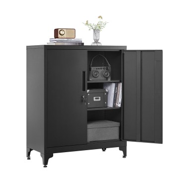 Kontorskab KAZE 80x40 cm sort