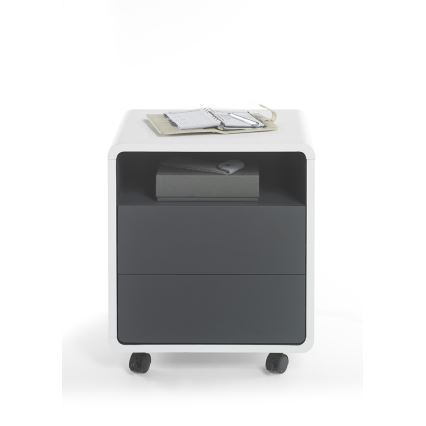 Kontorskuffemodul TEO hvid/antracit