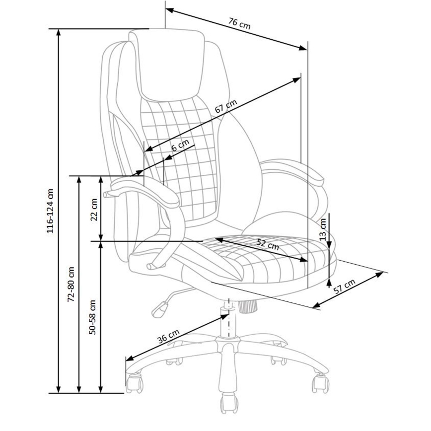 Kontorstol CALMARA sort