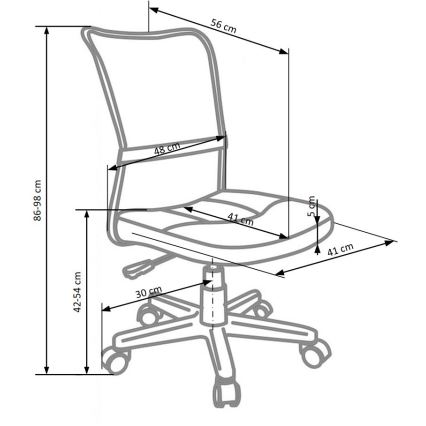 Kontorstol FANA grå/sort