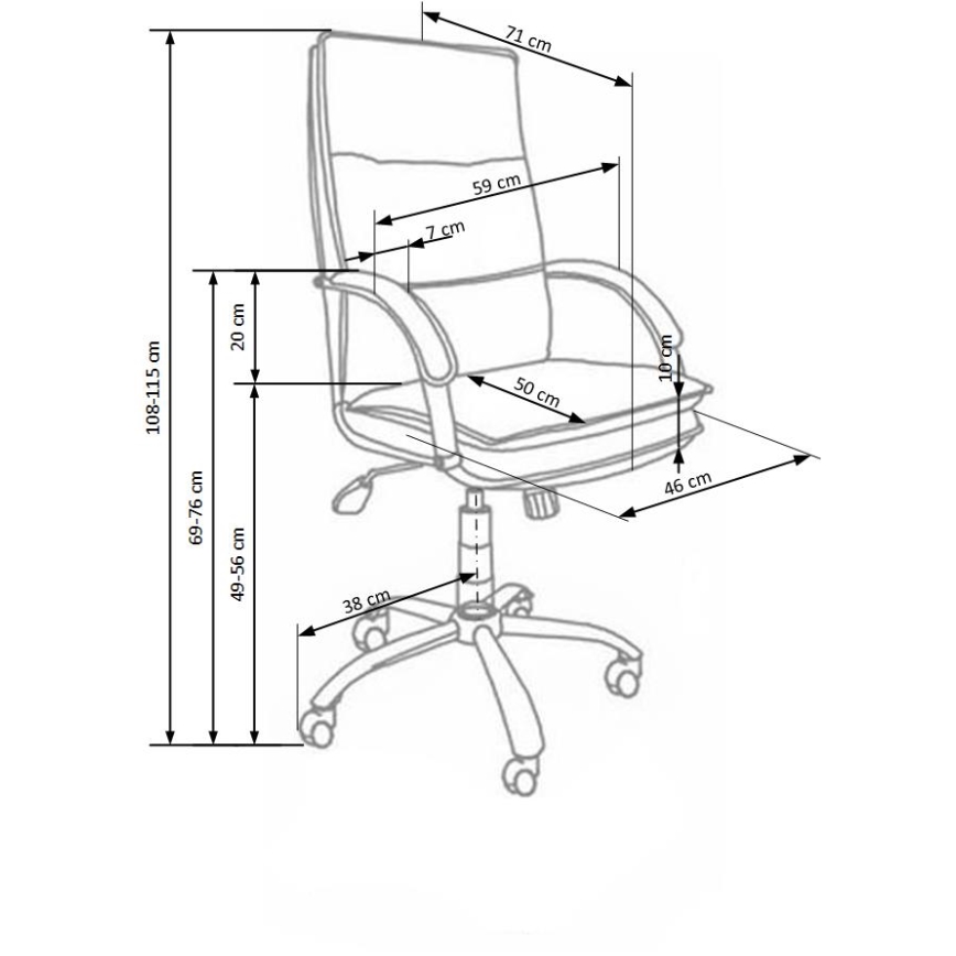 Kontorstol LOMI sort