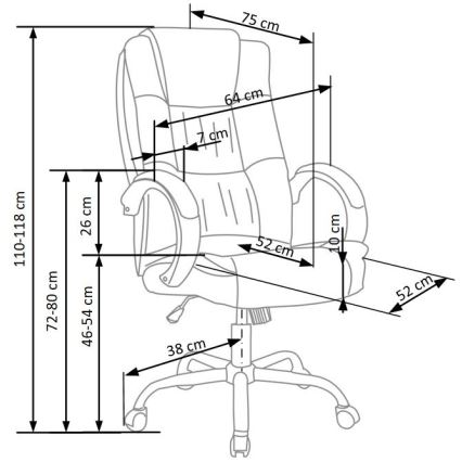 Kontorstol SELO brun