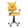 Kontorstol TEDDY brun/gul