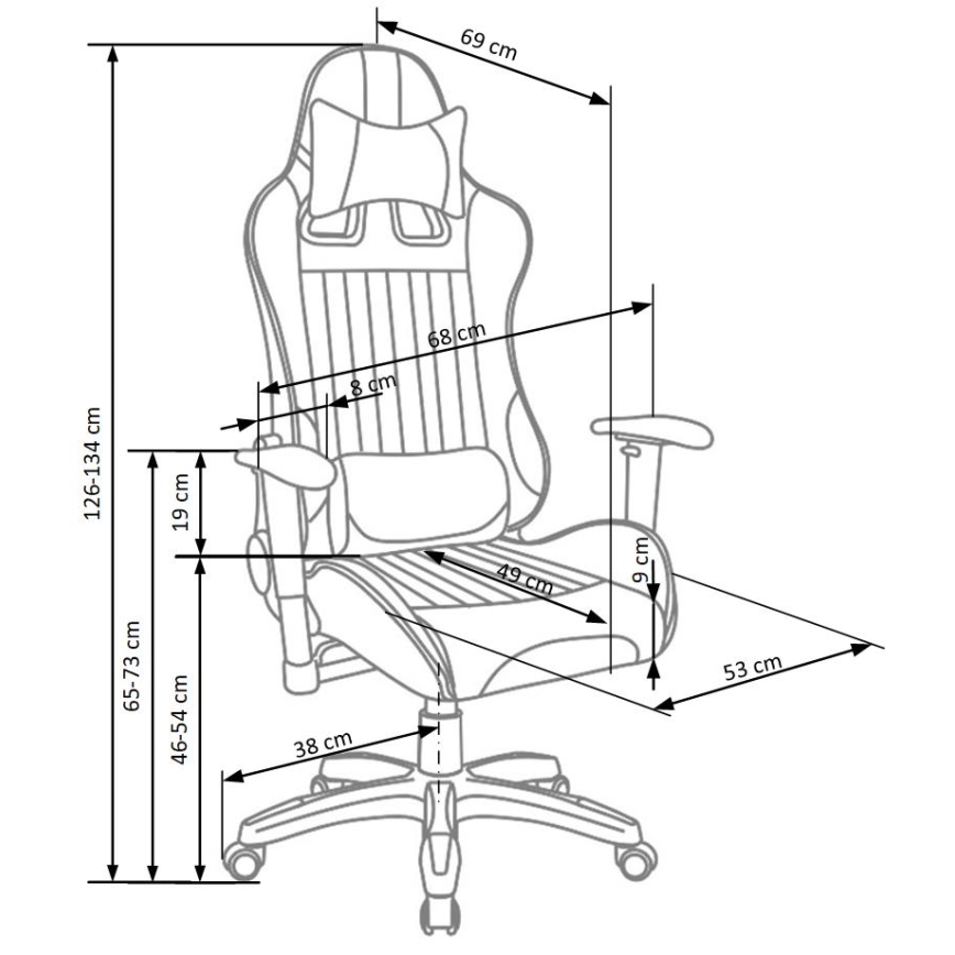 Kontorstol ZENU rød
