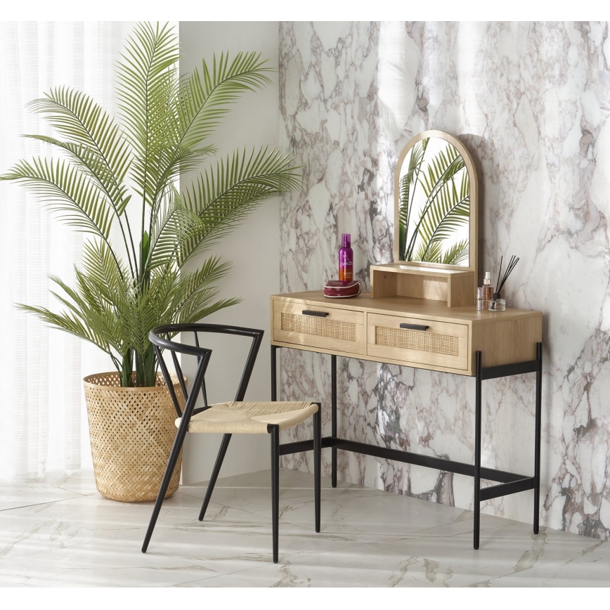Kosmetikbord CARMEN 136x104 cm beige/sort