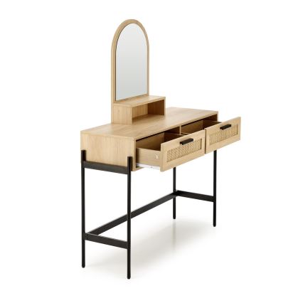Kosmetikbord CARMEN 136x104 cm beige/sort