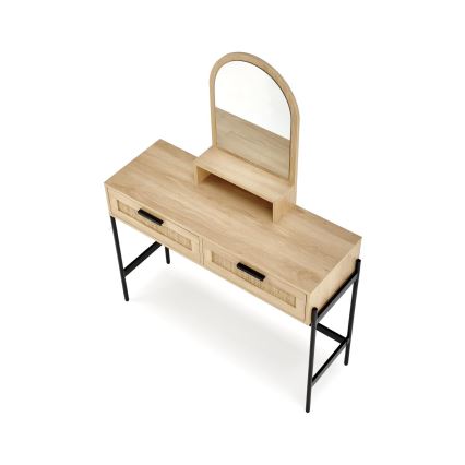 Kosmetikbord CARMEN 136x104 cm beige/sort