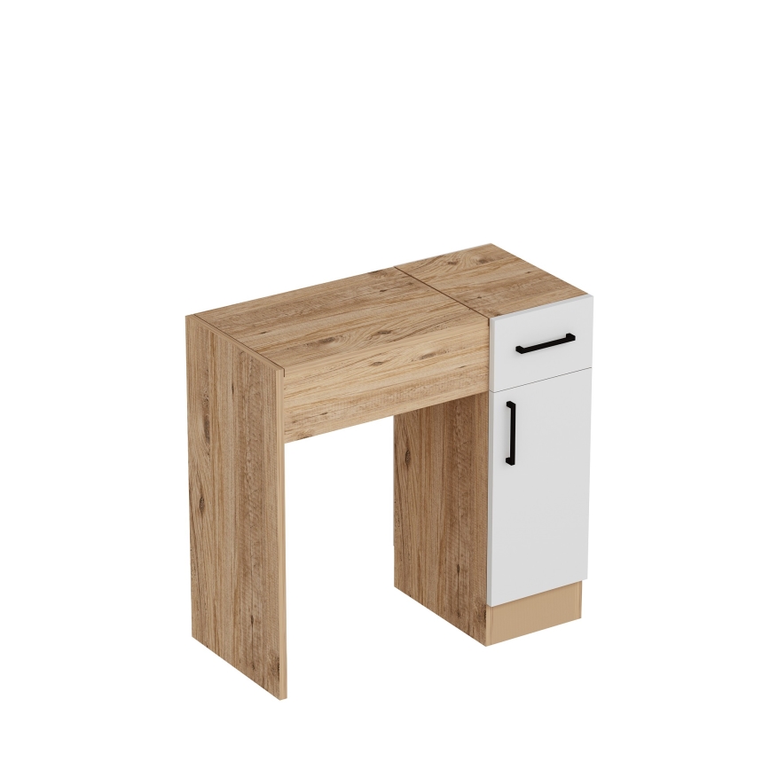 Kosmetikbord INCI 108,8x77 cm fyrretræ atlantic/hvid