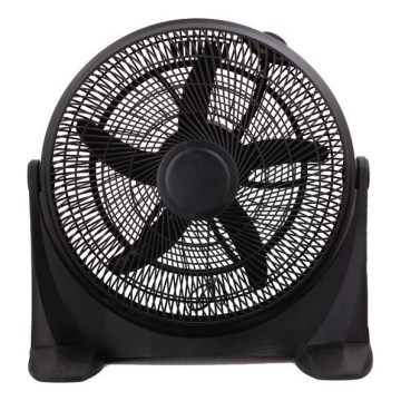 Kraftfuld gulvventilator 100 W/230 V, Ø 50 cm, sort