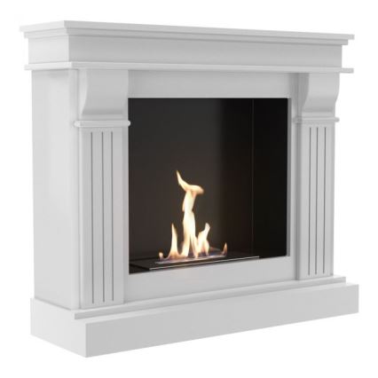 Kratki - BIO pejs 97,9x115 cm 3 kW hvid