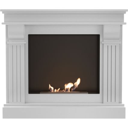 Kratki - BIO pejs 97,9x115 cm 3 kW hvid