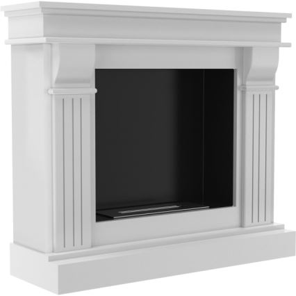 Kratki - BIO pejs 97,9x115 cm 3 kW hvid