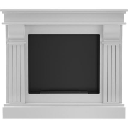 Kratki - BIO pejs 97,9x115 cm 3 kW hvid