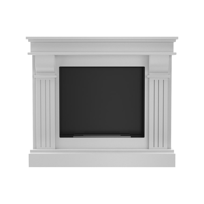 Kratki - BIO pejs 97,9x115 cm 3 kW hvid
