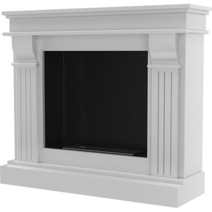 Kratki - BIO pejs 97,9x115 cm 3 kW hvid