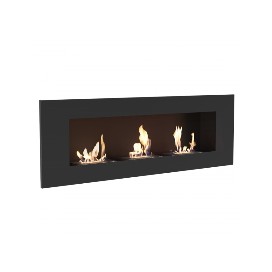 Kratki - Indbygget biopejs 40x120 cm 3x1,1kW sort