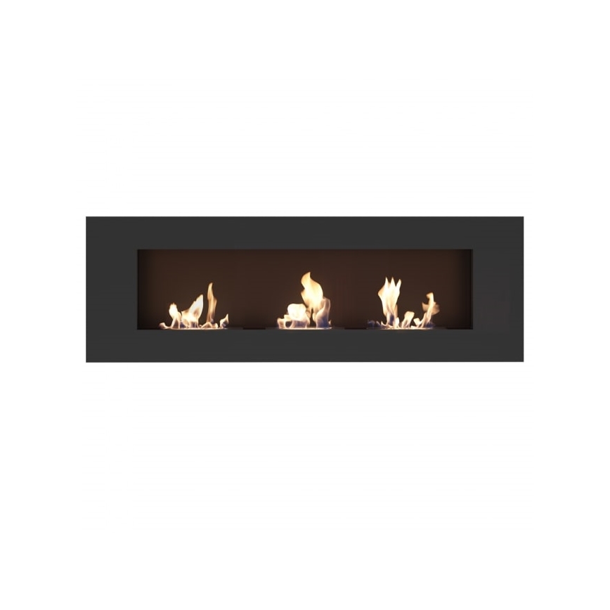 Kratki - Indbygget biopejs 40x120 cm 3x1,1kW sort