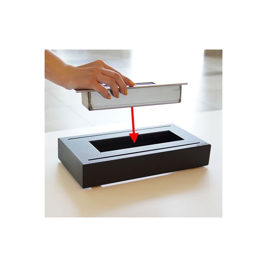 Kratki - BIO pejs 21,8x35,4 cm 1 kW sort