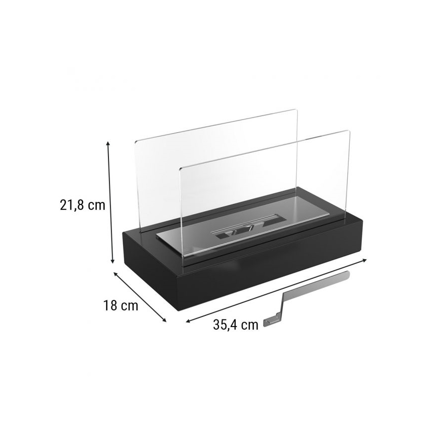 Kratki - Biopejs 21,8x35,4 cm 1kW sort