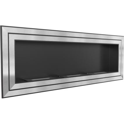 Kratki - Indbygget Biopejs 65x180 cm 3x2,5kW skinnende krom