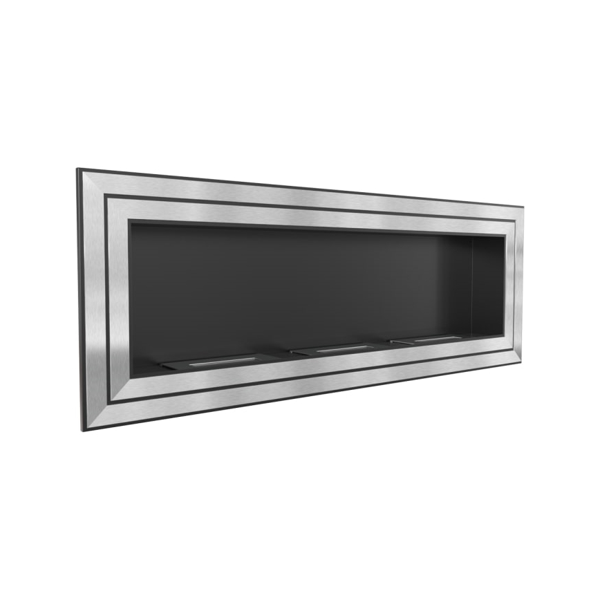 Kratki - Indbygget Biopejs 65x180 cm 3x2,5kW skinnende krom