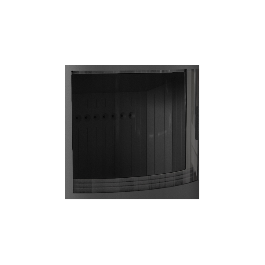 Kratki - Brændeovnsstålpejs med automatisk dørlukning 10 kW 150 mm sort