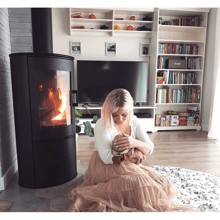 Kratki - Brændeovn 8kW 150 mm stål