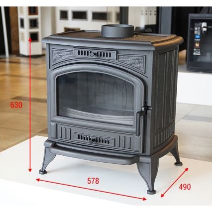 Kratki - Pejs 8kW 150 mm støbejern