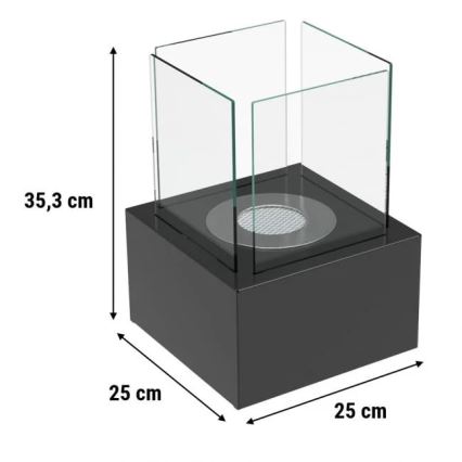 Kratki - Biopejs 35,3x25 cm 1kW sort