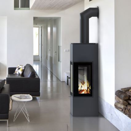 Kratki - Brændeovnsstålovn 8 kW 150 mm